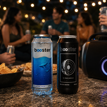 Booster Black Alkaline Water | Mineral-Infused | 500ml