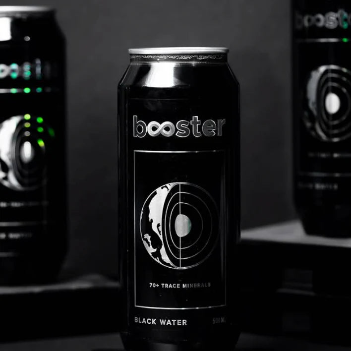 Booster Black Alkaline Water | Mineral-Infused | 500ml